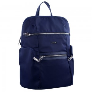 Anti-Theft Range Pierre Cardin Anti-Theft Backpack Mujer Azul Marino | YDGP-48617