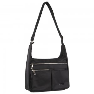 Anti-Theft Range Pierre Cardin Anti-Theft Cross Body Bag Mujer Negras | YOSK-46957