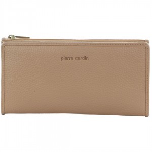 Bi-Fold Wallets Pierre Cardin Genuine Leather Bi-Fold Wallet Mujer Marrones Claro | RNHF-64981