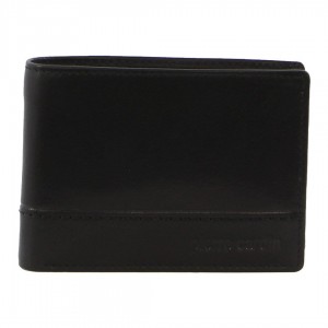 Bi-Fold Wallets Pierre Cardin Leather Bi-Fold Wallet Hombre Negras | JWVN-01432