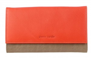 Bi-Fold Wallets Pierre Cardin Multi Color Leather Wallet Mujer Naranjas | CJKE-50392