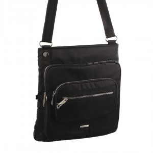 Bolsas Hombro Pierre Cardin Anti-Theft Cross Body Mujer Negras | IGJU-19604