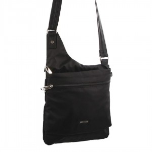 Bolsas Hombro Pierre Cardin Anti-Theft Cross Body Bag Hombre Negras | HZIA-16427