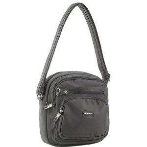 Bolsas Hombro Pierre Cardin Anti-Theft Cross Body Bag Mujer Gris | PZNB-15863