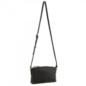 Bolsas Hombro Pierre Cardin Leather Crossbody Bag Mujer Negras | CZGR-21458