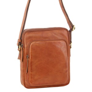 Bolsas Hombro Pierre Cardin Leather Cross-Body Bag Hombre Marrones | CXDG-07382