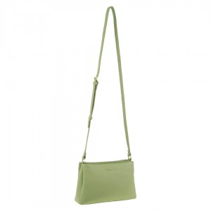 Bolsas Hombro Pierre Cardin Leather Crossbody Bag Mujer Jade | OFCQ-86452