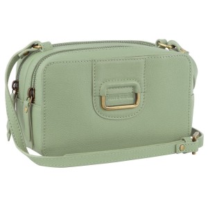 Bolsas Hombro Pierre Cardin Leather Cross-Body Clutch Mujer Jade | YSBU-03264