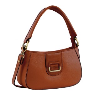 Bolsas Hombro Pierre Cardin Leather Flap Over Bag Mujer Marrones | KBMW-75219