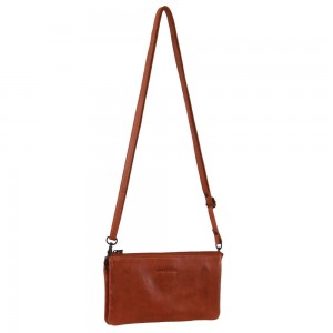 Bolsas Hombro Pierre Cardin Leather Multiway Cross-Body Bag Mujer Marrones | NCWY-38605