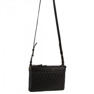 Bolsas Hombro Pierre Cardin leather Pleated-Design Cross-Body Bag Mujer Negras | ZXGP-04379