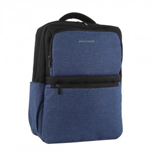 Business Computer Bags Pierre Cardin Travel & Business Backpack with Built-in USB Port Hombre Azul Marino | IVJL-05219