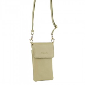 Carteras Grandes Pierre Cardin Leather Phone Cross-Body Bag Mujer Marrones | AZPH-73168