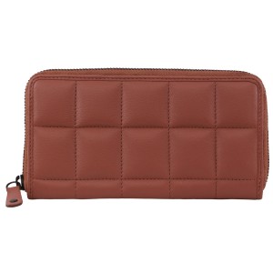 Cremallera De Carteras Pierre Cardin Italian Pleated Leather Zip Wallet Mujer Rosas | MWHQ-69082