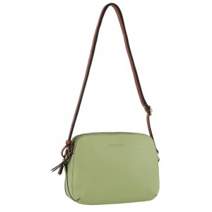 Handbags Pierre Cardin Leather Classic Crossbody Bag Mujer Jade | AVXW-50174