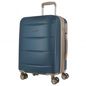 Hard Shell Cases Pierre Cardin 70cm Medium Hard-Shell Suitcase Travel Azules | FPSA-67402