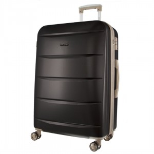 Hard Shell Cases Pierre Cardin 70cm Medium Hard-Shell Suitcase Travel Negras | JBTX-45076