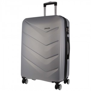 Large Cases Pierre Cardin 80cm LARGE Hard Shell Case Travel Plateadas | NOTY-94738