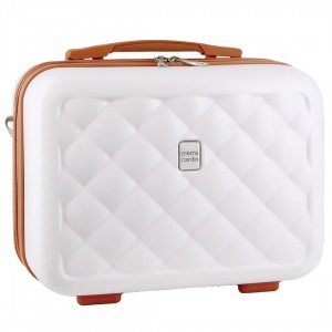 Maletas Pierre Cardin Hard Shell Beauty Case Travel Blancas | QJVA-61392