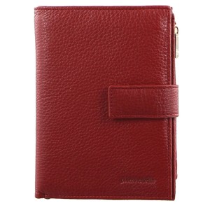 Medium Wallets Pierre Cardin Italian Leather Tab Wallet Mujer Rojas | NJRS-83647