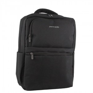 Mochilas Pierre Cardin Travel & Business Backpack with Built-in USB Port Hombre Negras | IGSB-79264