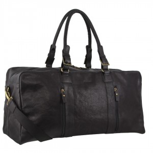 Overnight Bags Pierre Cardin Rustic Leather Business Overnight Bag Travel Negras | JXSB-84593