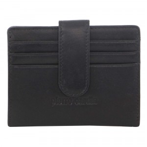 Tab Wallets Pierre Cardin Leather Bi-Fold Card Holder Wallet Hombre Negras | SKCR-27015