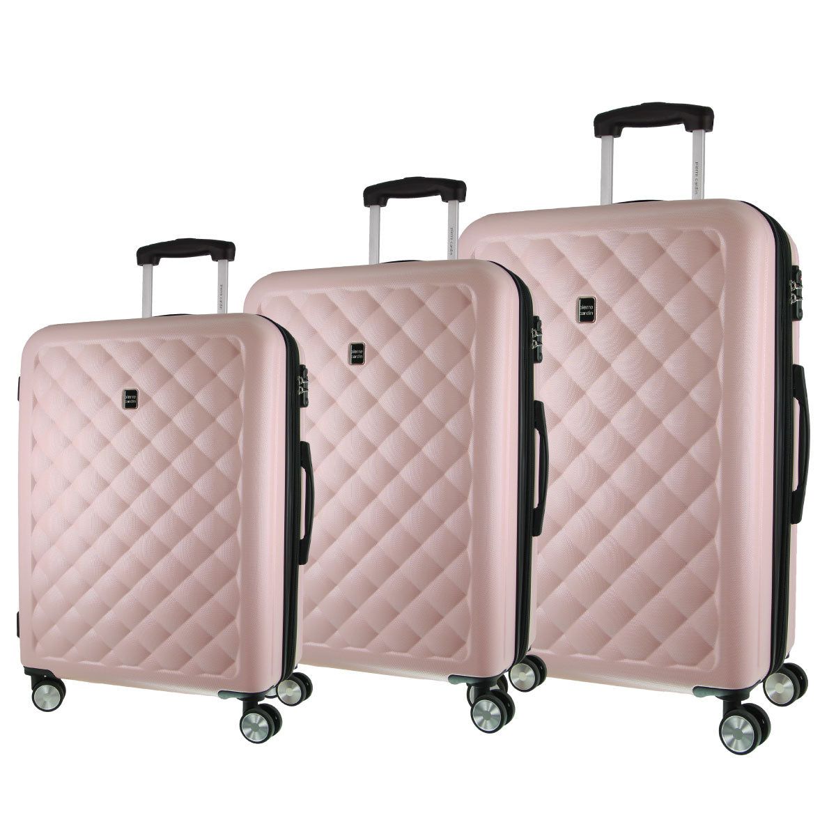 3-Piece Sets Pierre Cardin Hard Shell 3-Piece Luggage Set Travel Rosas | VUXL-34178