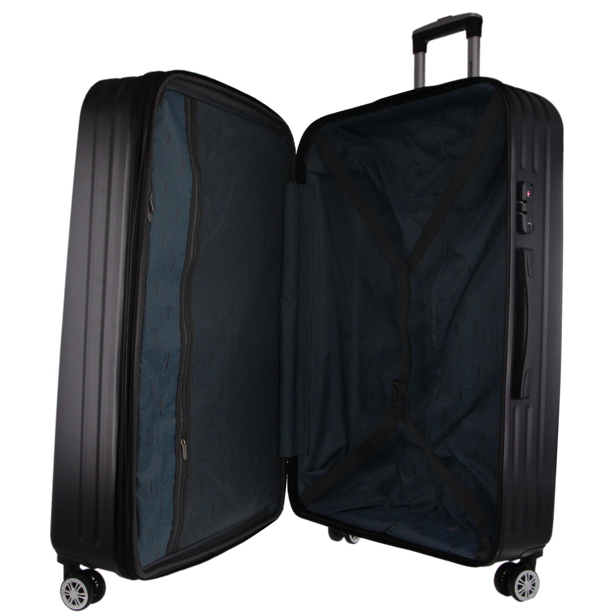 3-Piece Sets Pierre Cardin Hard Shell 3-Piece Luggage Set Travel Negras | OPMU-46517