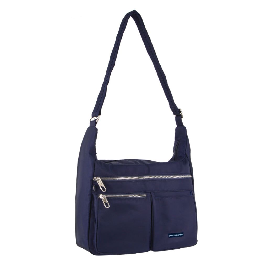 Anti-Theft Range Pierre Cardin Anti-Theft Cross Body Bag Travel Azul Marino | YKJN-82307