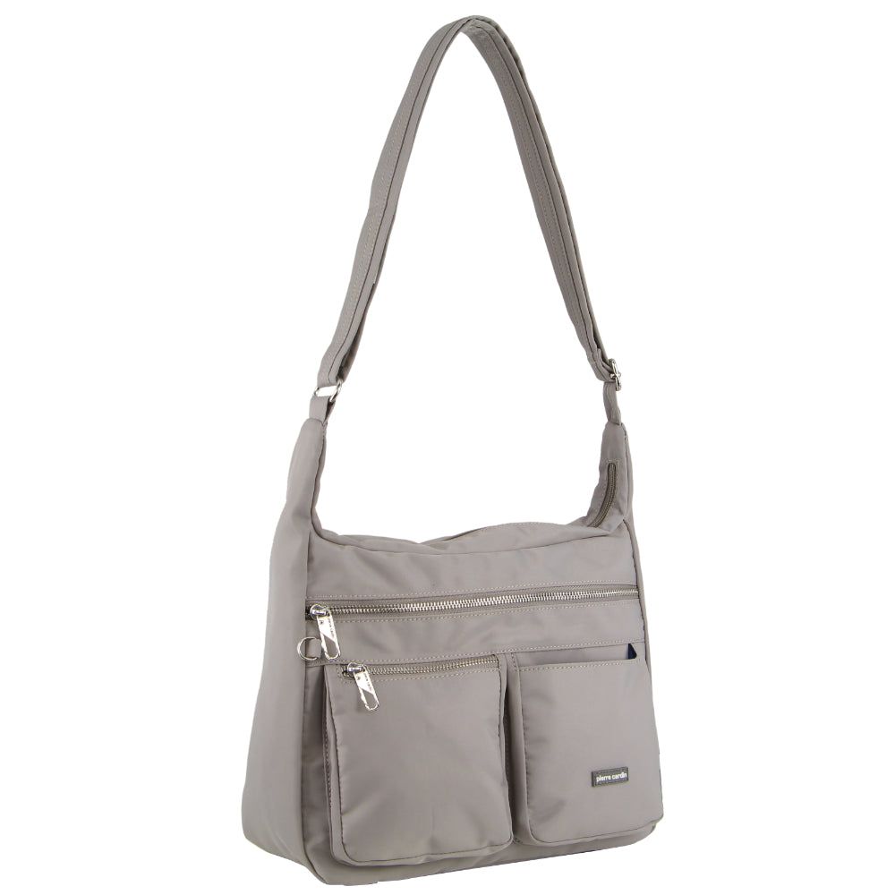 Anti-Theft Range Pierre Cardin Anti-Theft Cross Body Bag Travel Gris Marrones | BAQI-02836