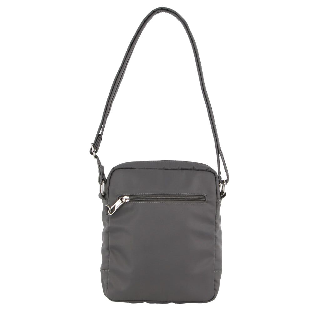 Anti-Theft Range Pierre Cardin Anti-Theft Cross Body Bag Travel Gris | MQCO-03462