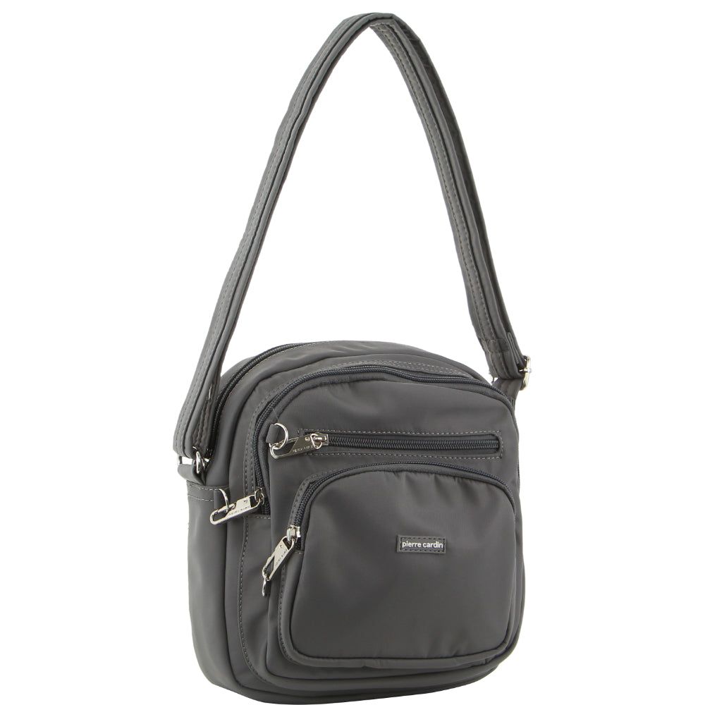 Anti-Theft Range Pierre Cardin Anti-Theft Cross Body Bag Travel Gris | MJNI-03749