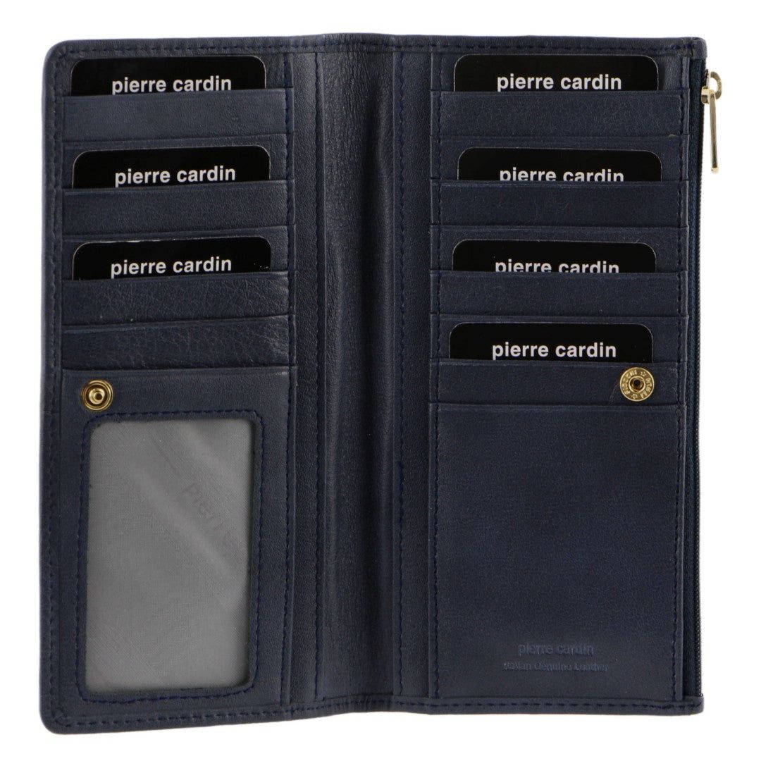 Bi-Fold Wallets Pierre Cardin Genuine Leather Bi-Fold Wallet Mujer Moradas | YBFI-18235