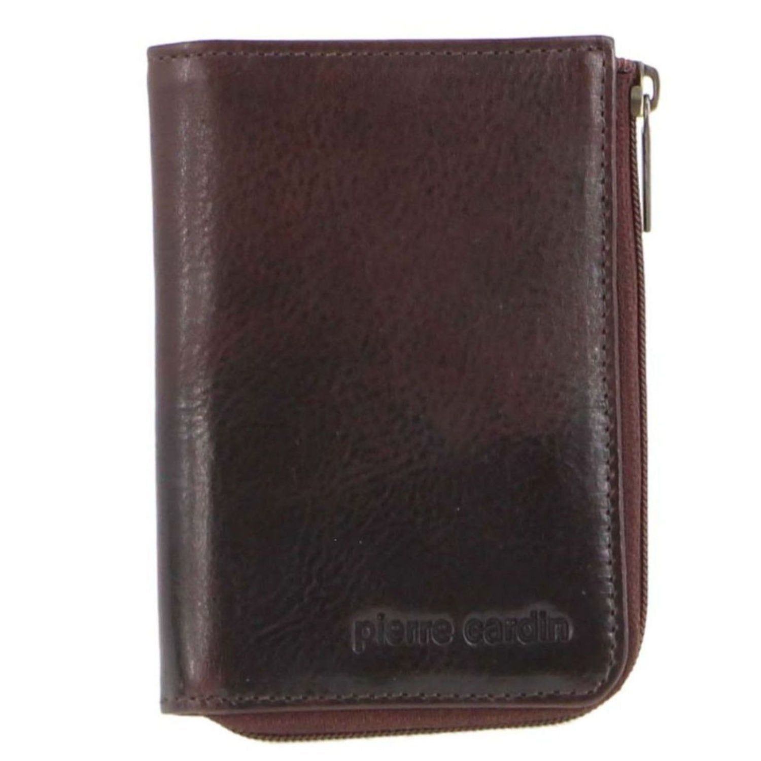 Bi-Fold Wallets Pierre Cardin Italian Leather Key + Credit Card Holder Hombre Negras | DNEI-76915