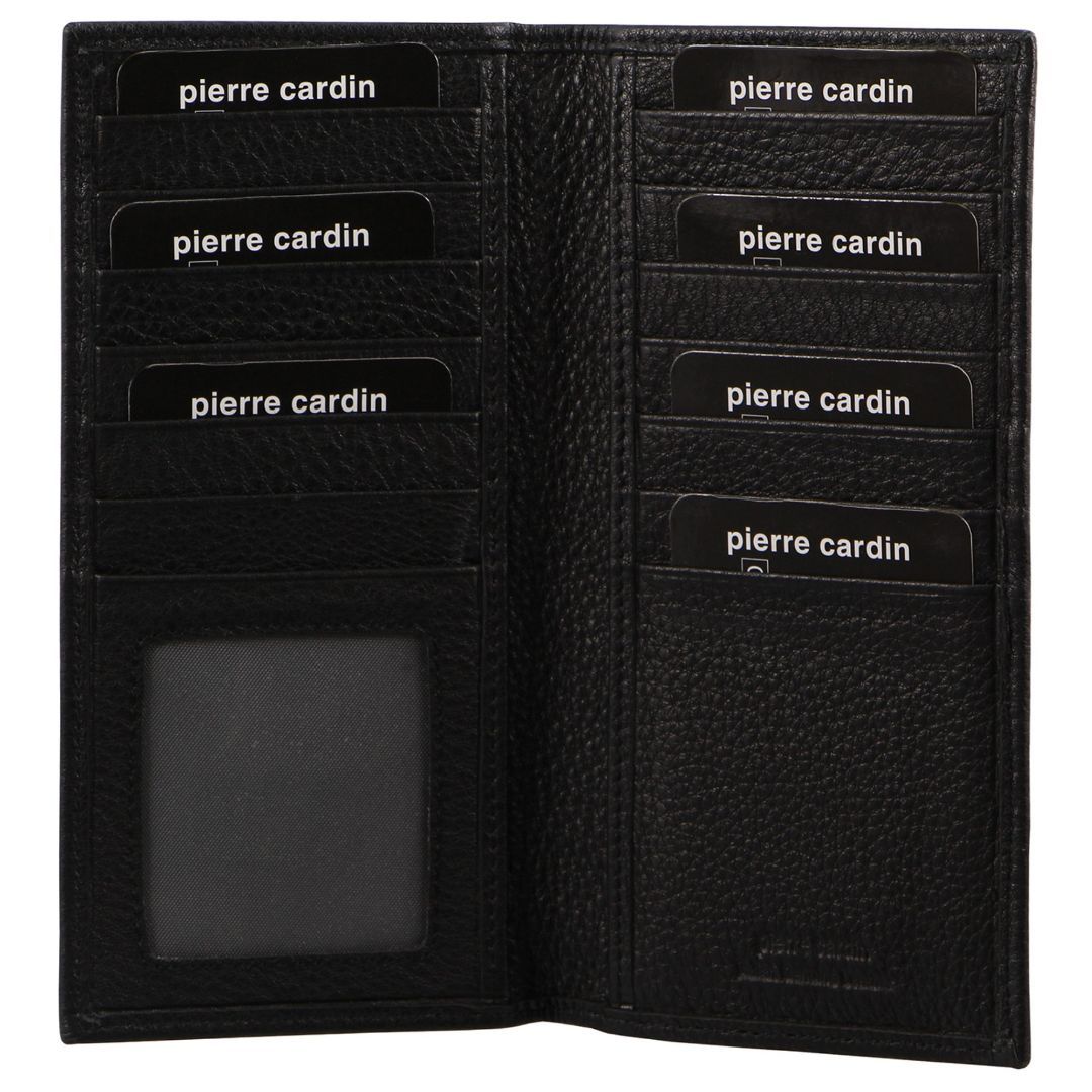 Bi-Fold Wallets Pierre Cardin Italian Leather Suit Wallet Hombre Negras | ASRQ-37160