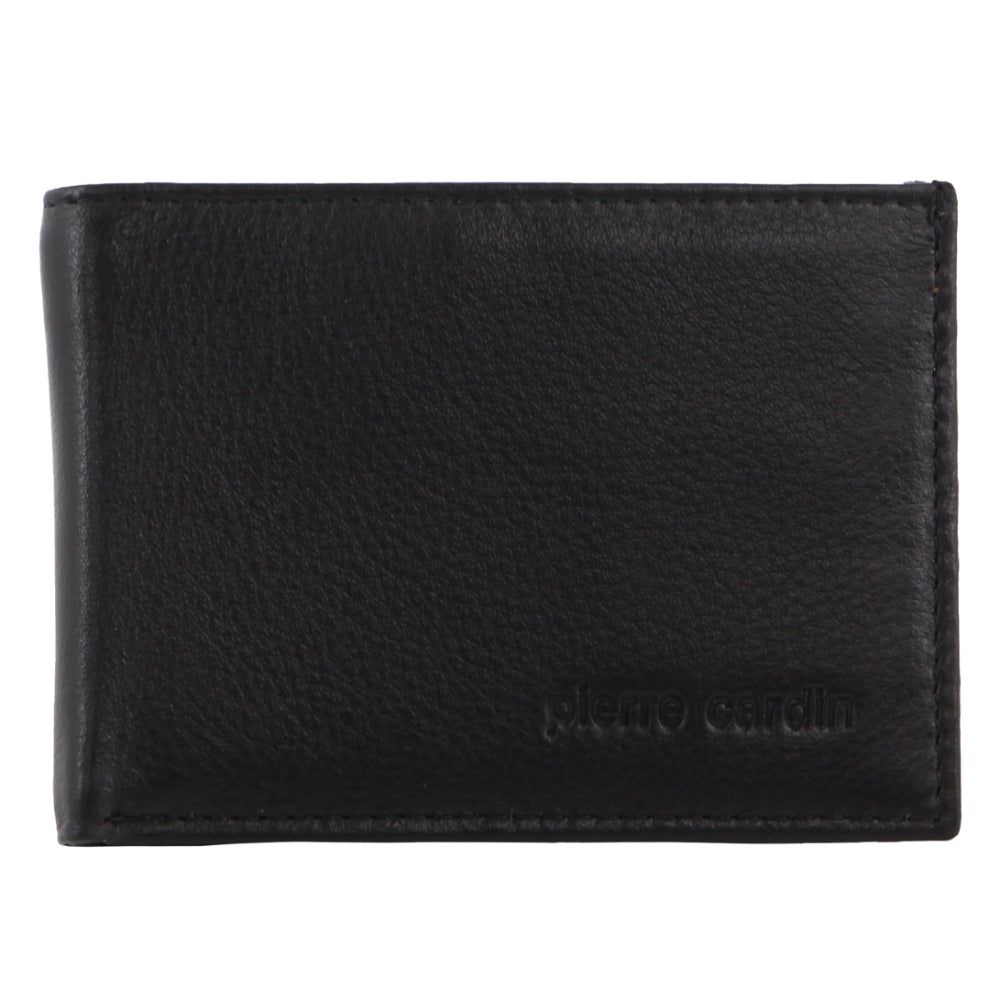 Bi-Fold Wallets Pierre Cardin Italian Leather Two Tone Wallet Card Holder Hombre Negras Marrones | ZQMP-36812