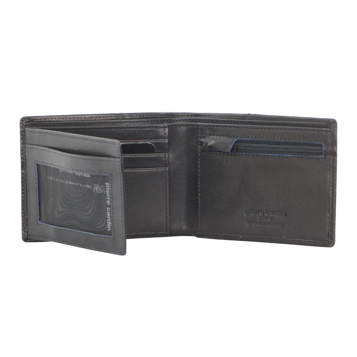 Bi-Fold Wallets Pierre Cardin Leather Bi-Fold Wallet Hombre Negras | NKTR-21497