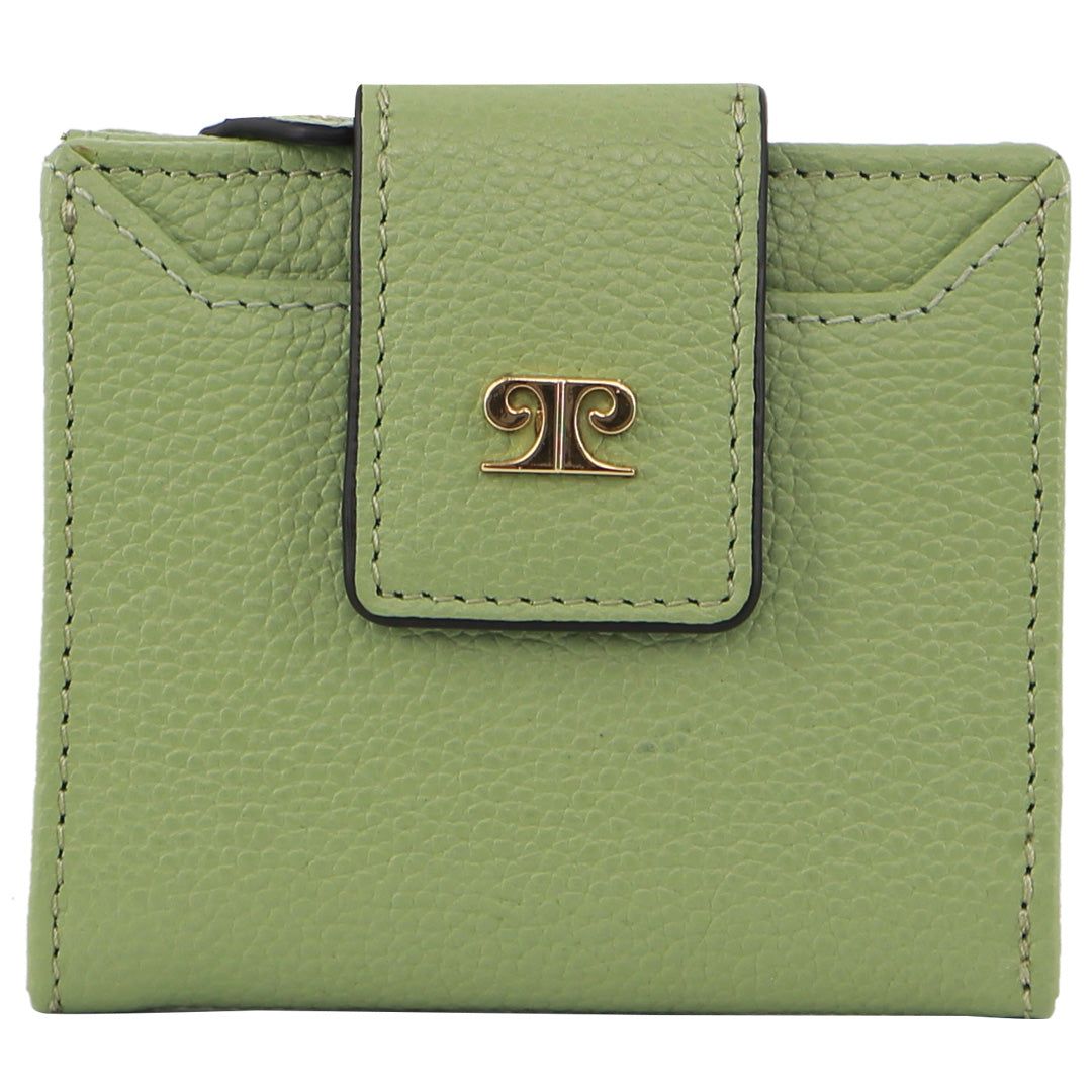 Bi-Fold Wallets Pierre Cardin Leather Flip-over Bi-fold Wallet Mujer Marrones | VLHI-01289