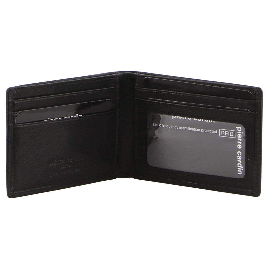 Bi-Fold Wallets Pierre Cardin Leather Slimline Bi-Fold Wallet Hombre Negras | HZVN-49062