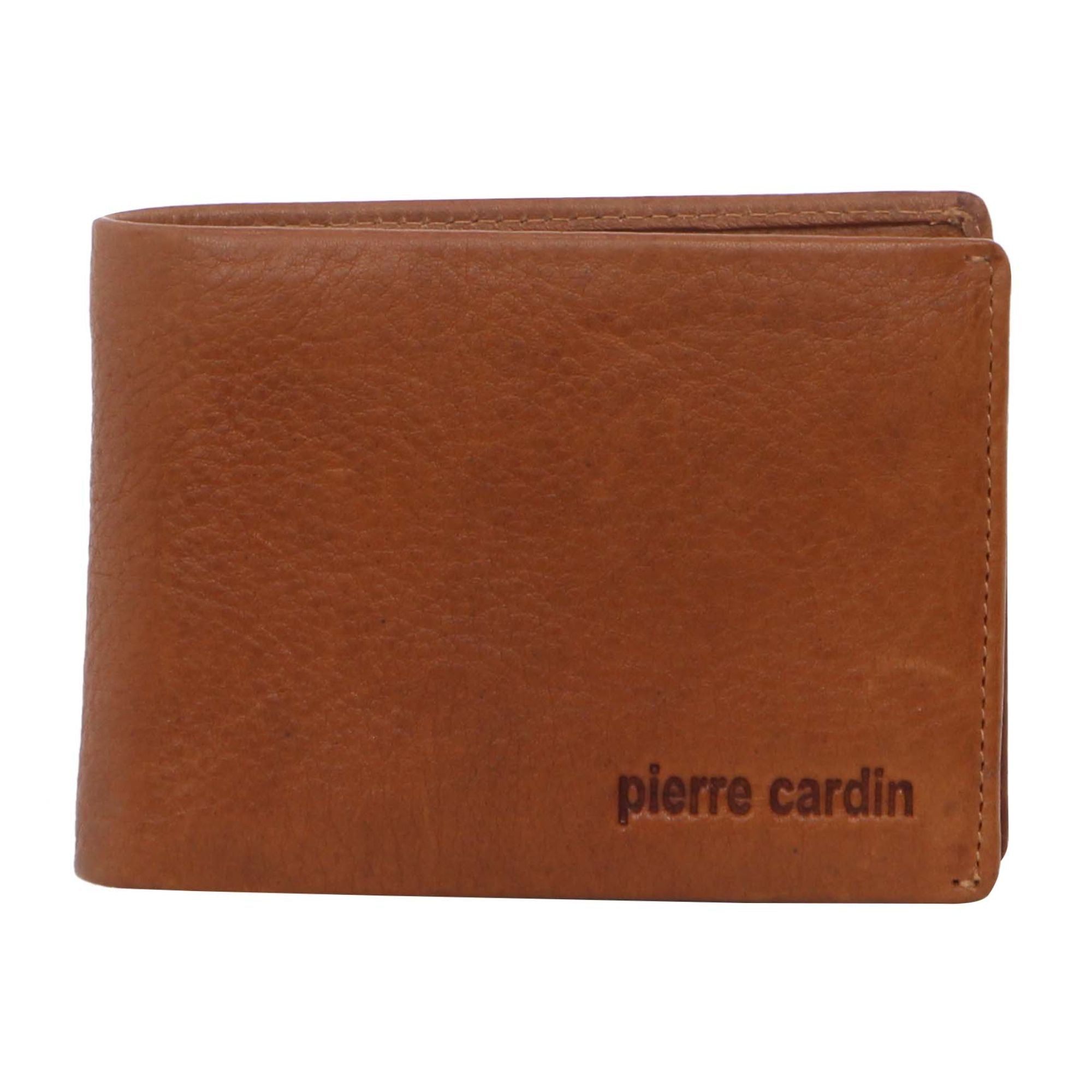 Bi-Fold Wallets Pierre Cardin Rustic Leather Bi-Fold Wallet Hombre Negras | OFAW-26758