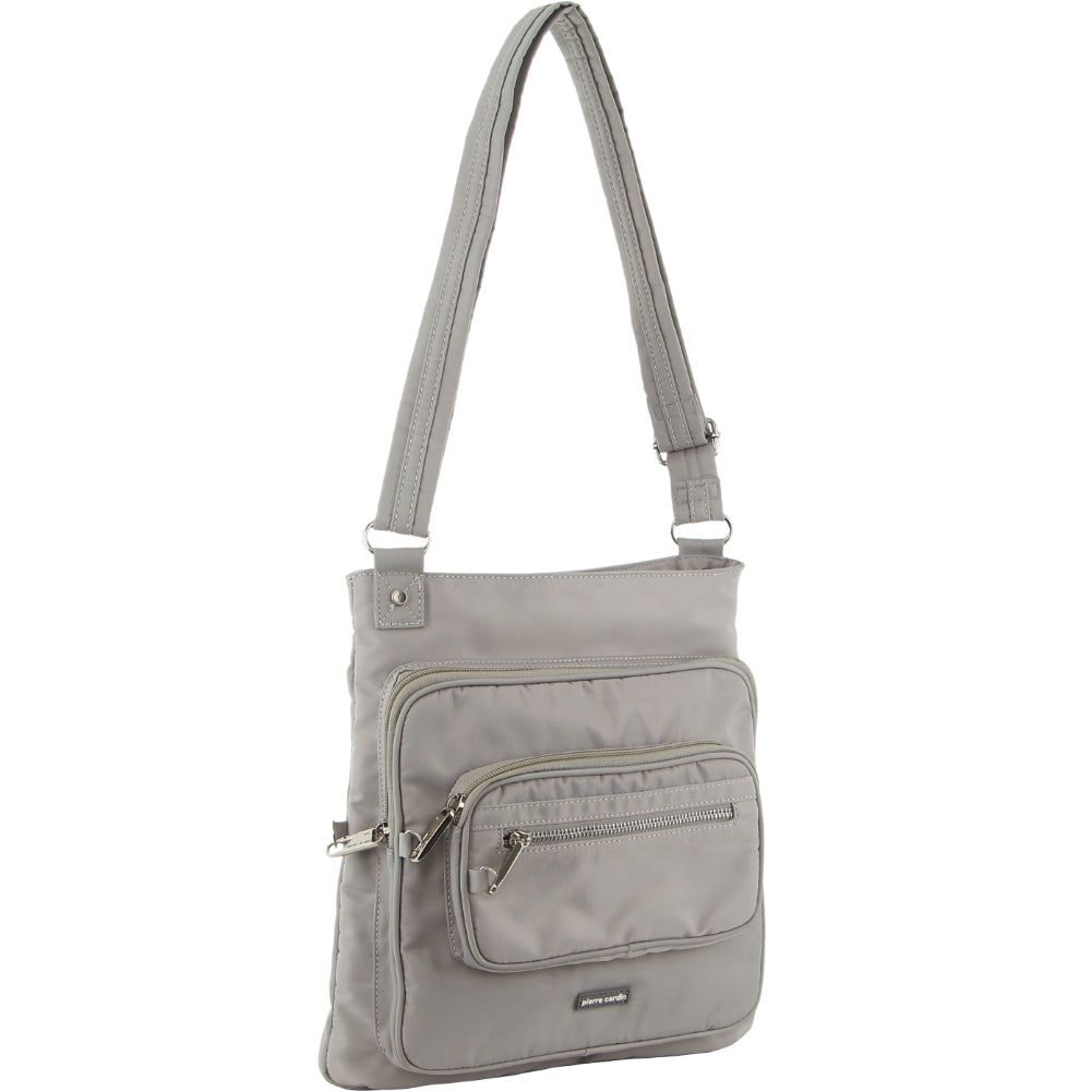 Bolsas Hombro Pierre Cardin Anti-Theft Cross Body Bag Hombre Gris Marrones | AVJE-31824