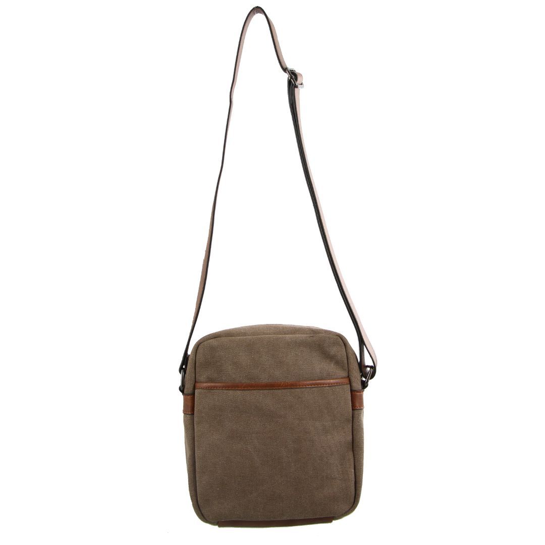 Bolsas Hombro Pierre Cardin Canvas Cross Body Bag Hombre Marrones | CQKO-20579