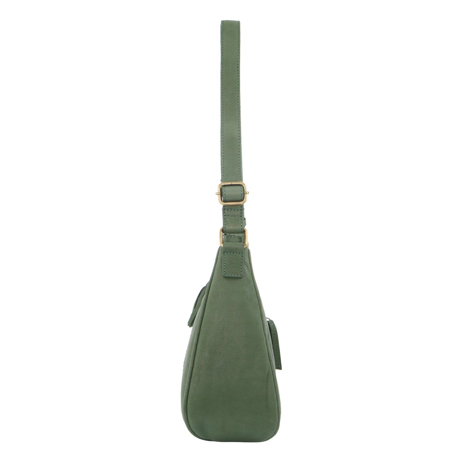 Bolsas Hombro Pierre Cardin Herringbone Embossed Leather Tassle Crossbody Bag Mujer Verde | VIKR-41672