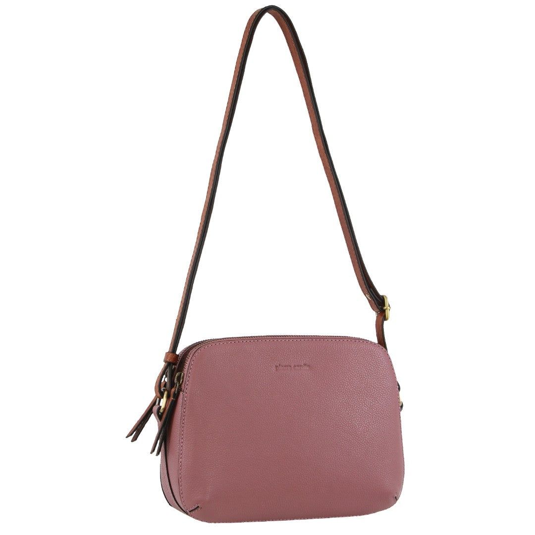 Bolsas Hombro Pierre Cardin Leather Classic Crossbody Bag Mujer Rosas | NQPH-23609