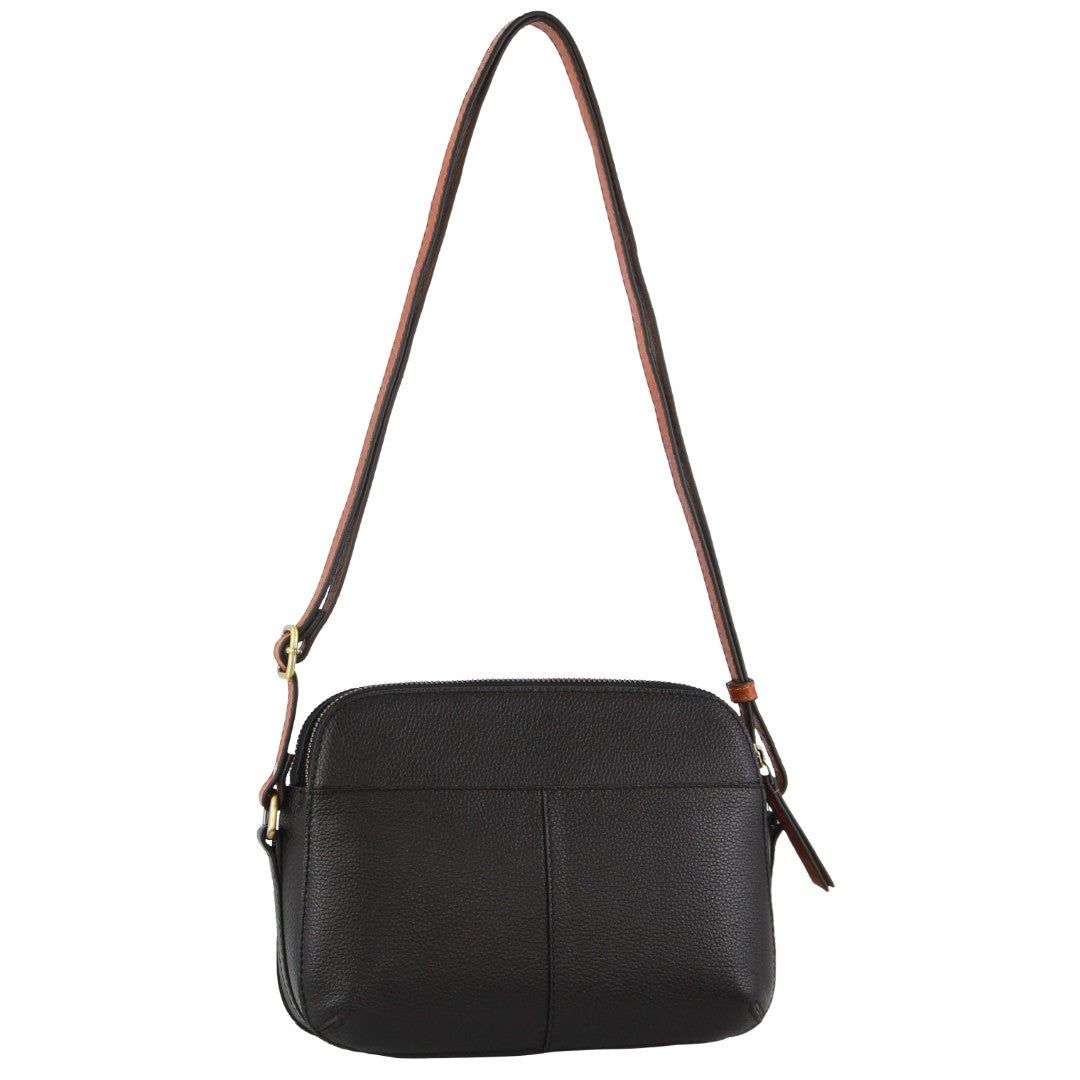 Bolsas Hombro Pierre Cardin Leather Classic Crossbody Bag Mujer Negras | NHTS-64015