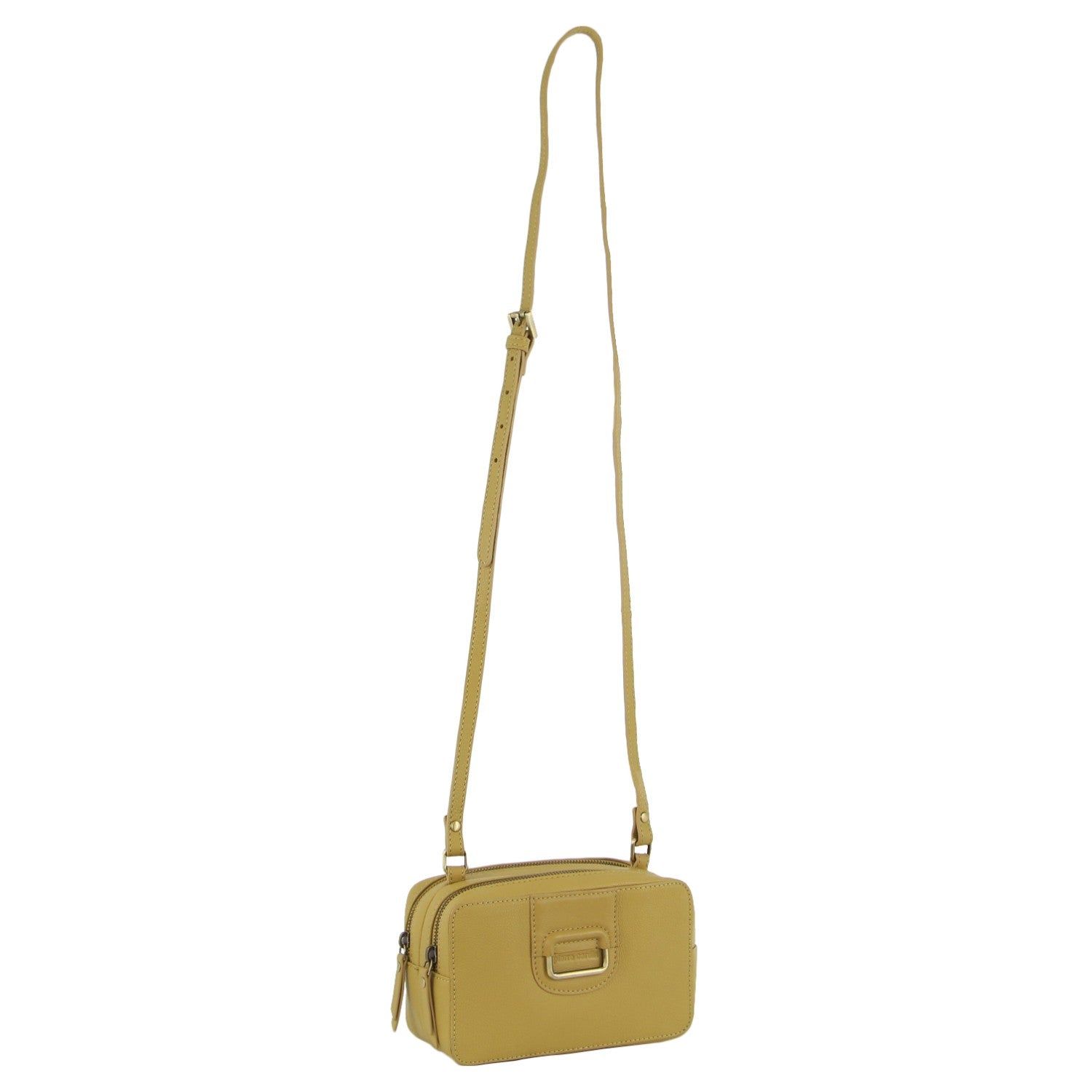 Bolsas Hombro Pierre Cardin Leather Cross-Body Clutch Mujer Amarillo | IALQ-64827