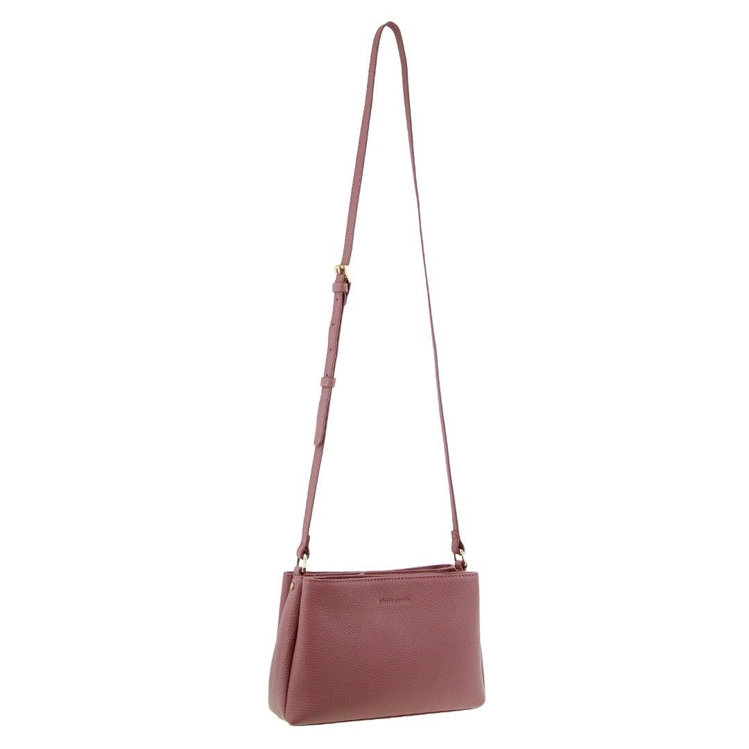 Bolsas Hombro Pierre Cardin Leather Crossbody Bag Mujer Rosas | YJRK-32087