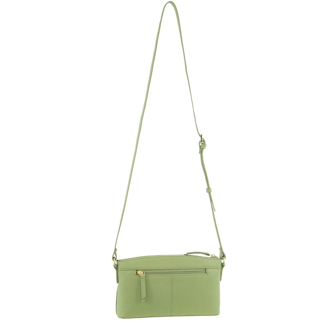 Bolsas Hombro Pierre Cardin Leather Crossbody Bag Mujer Jade | AROH-65107