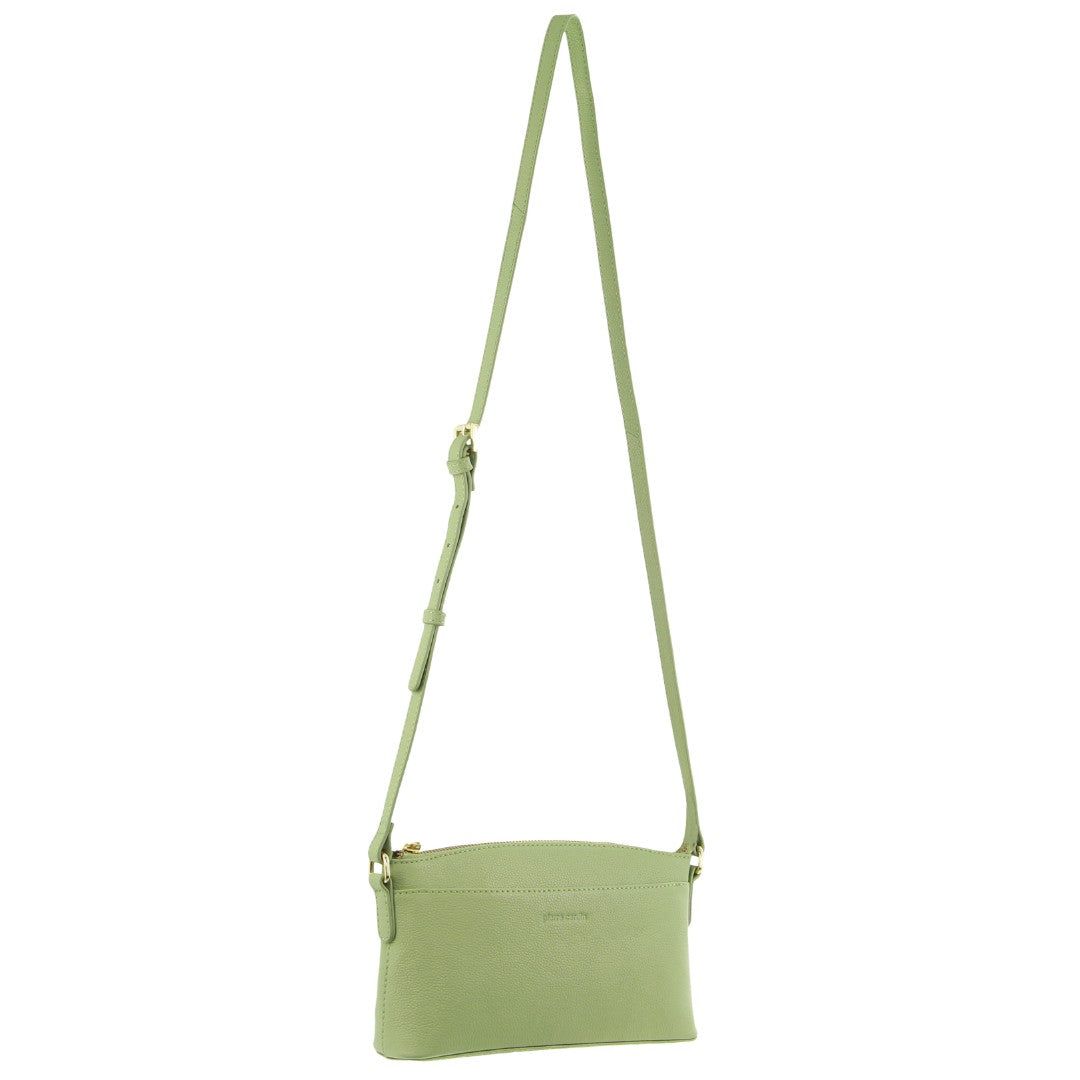 Bolsas Hombro Pierre Cardin Leather Crossbody Bag Mujer Jade | AROH-65107